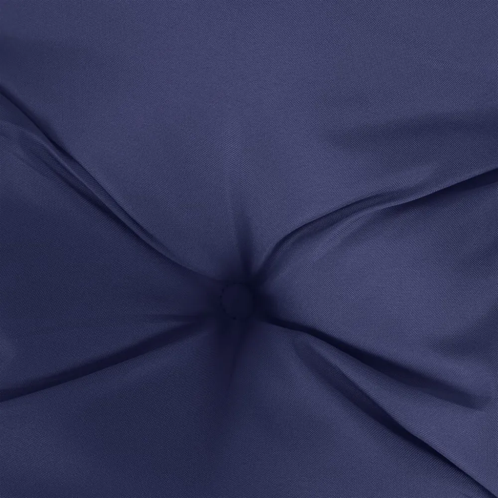 Confortevole Ergonomico Cuscino Panca Giardino Blu Marino 150x50x7 cm Tessuto Oxford