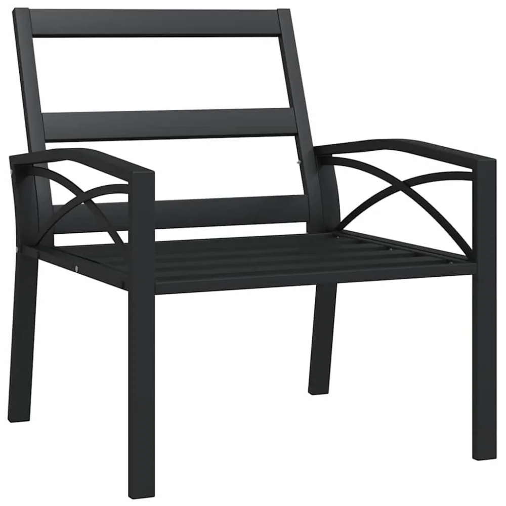 Confortevole Ergonomico Sedia da Giardino con Cuscini Sabbia 68x76x79 cm Acciaio