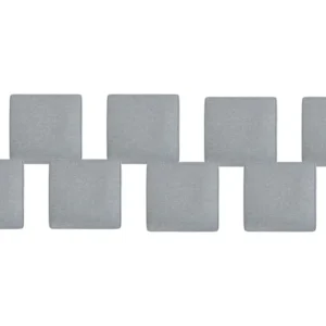 Confortevole Ergonomico Set 8 Outdoor Seat Pad Cushions Grey SASSARI