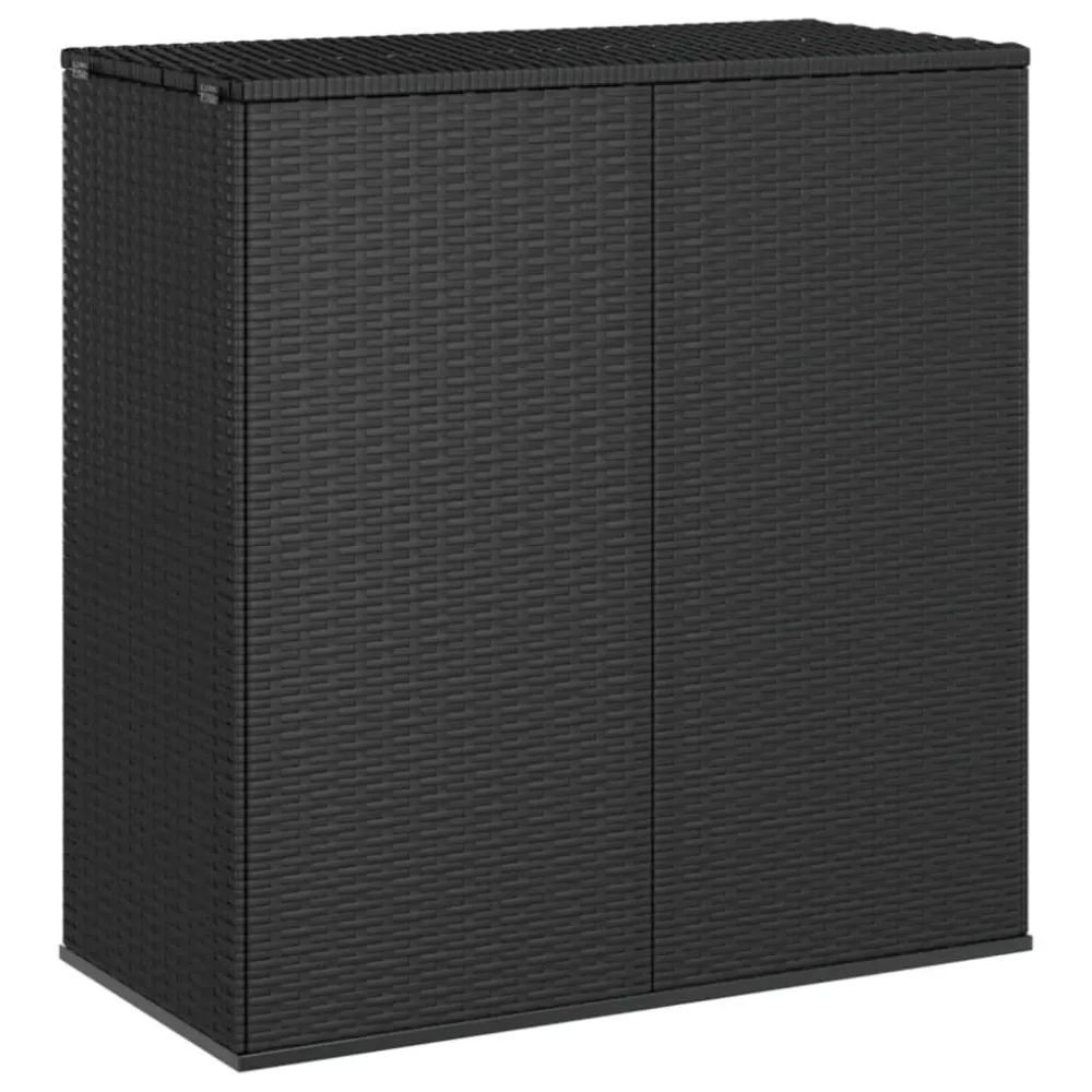 Contenitore Cuscini da Giardino Rattan PE 100x49x103,5 cm Nero Easy Storage