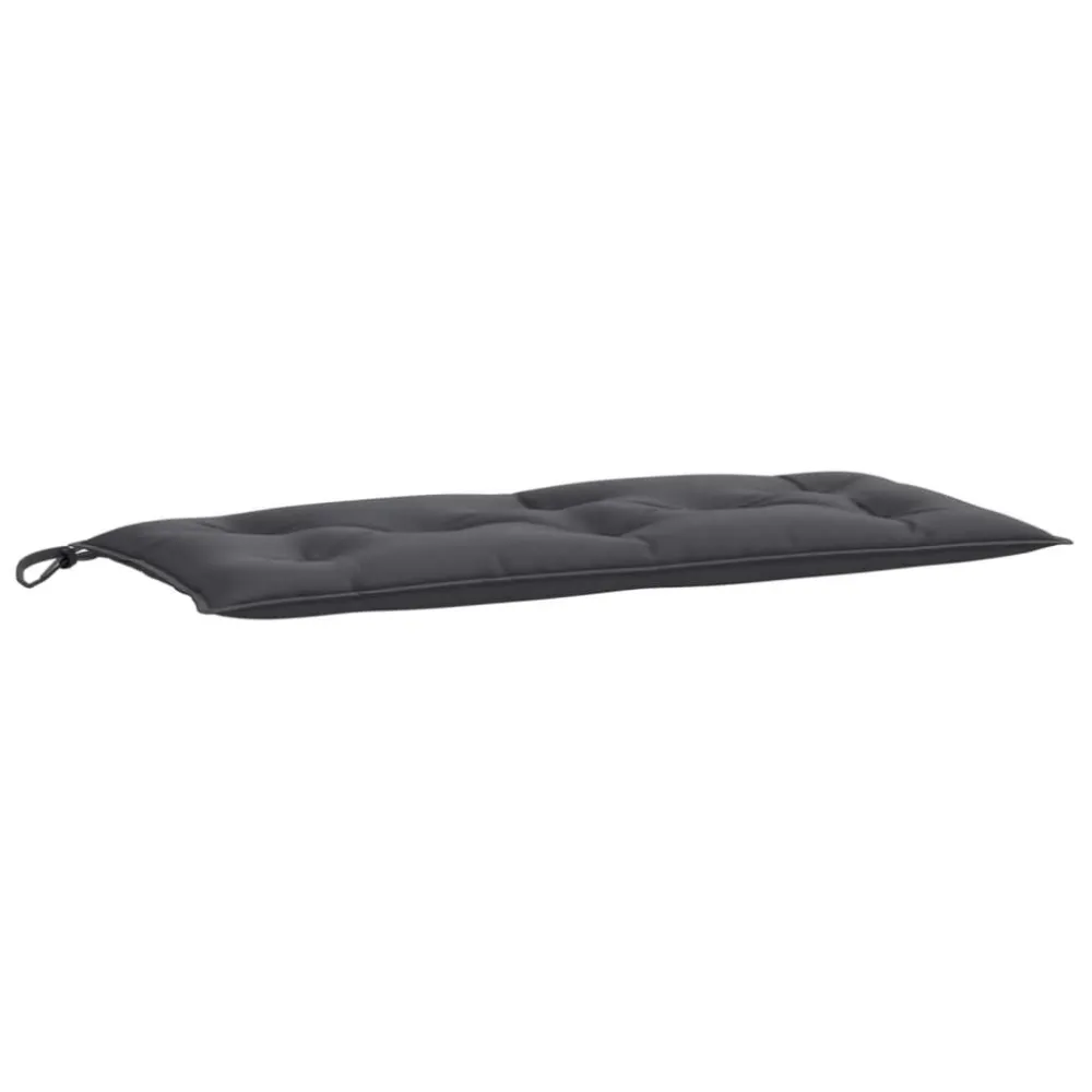 Cuscini Panca Giardino 2pz Antracite Mélange 100x50x7cm Tessuto con Cuscino Estraibile