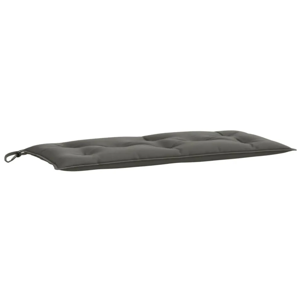 Cuscini Panca Giardino 2pz Grigio Cupo Mélange 100x50x7 cm