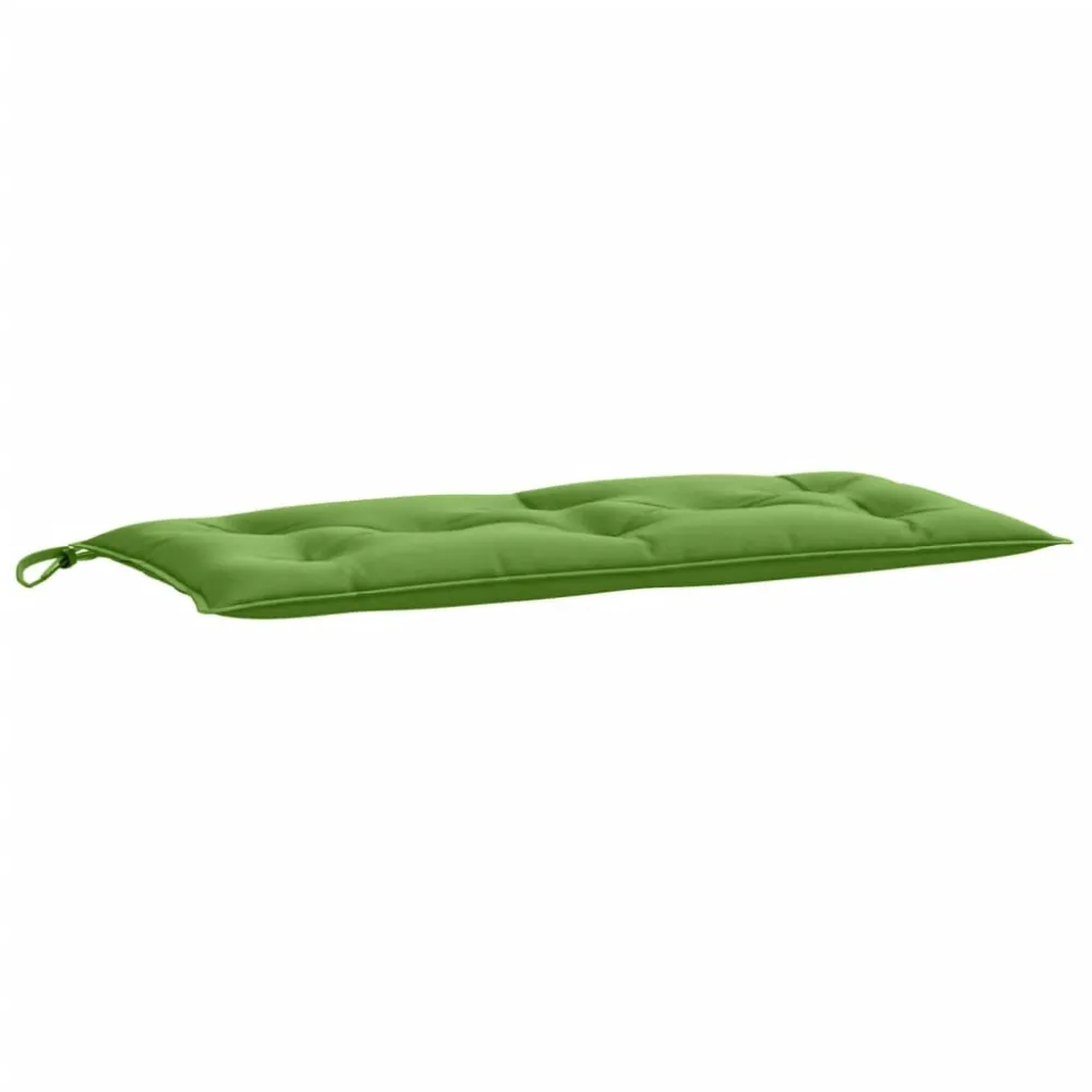 Cuscini Panca Giardino 2pz Verde Mélange 100x50x7cm Tessuto con Struttura Acciaio