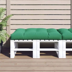 Cuscino pallet verde tessuto 120x80x12 cm con Struttura Acciaio