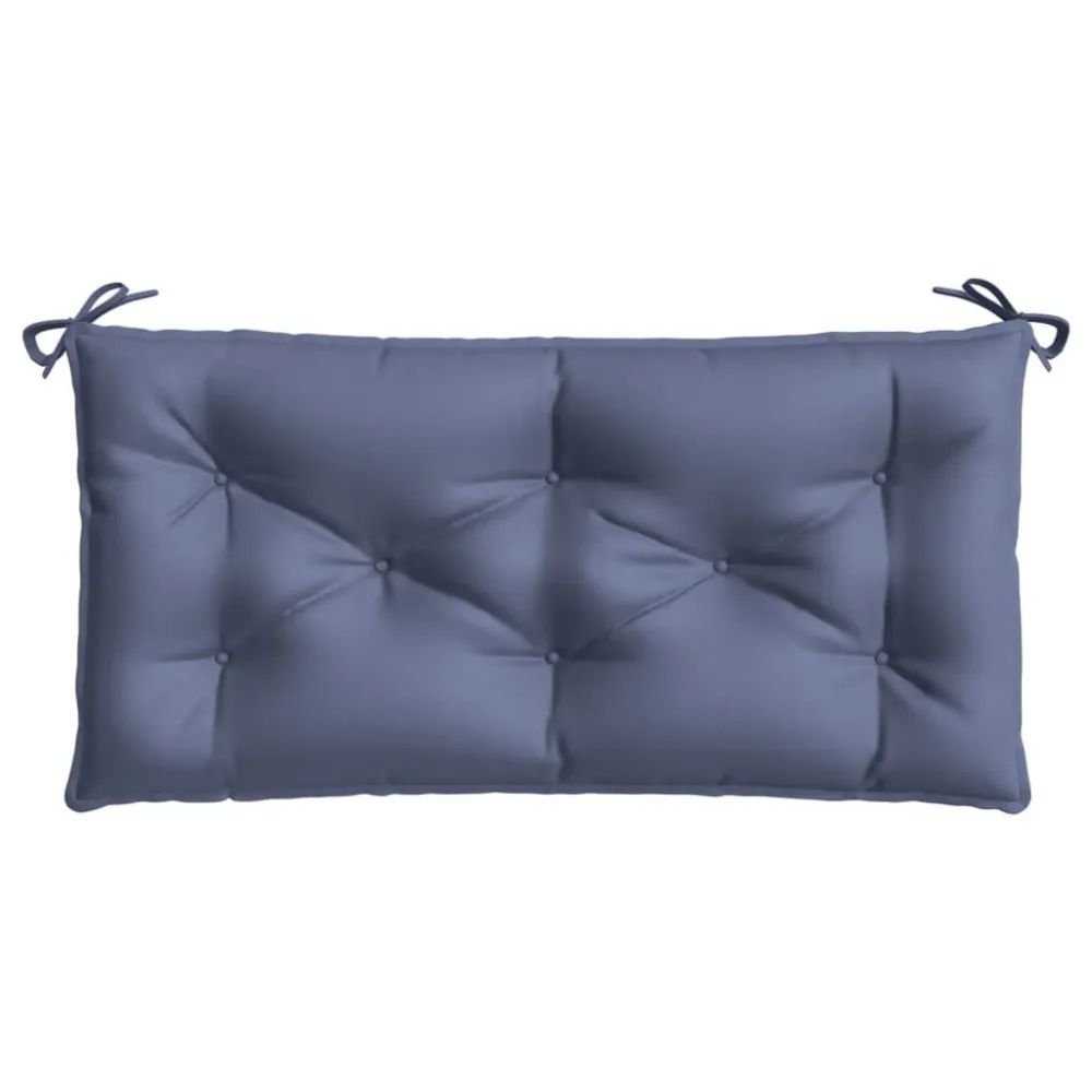 Cuscino Panca Giardino Blu Marino 100x50x7cm Tessuto Oxford Easy Storage