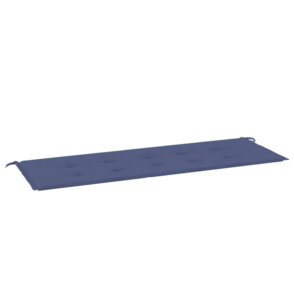 Cuscino Panca da Giardino Blu Marino 150x50x3 cm Tessuto Oxford Easy Storage