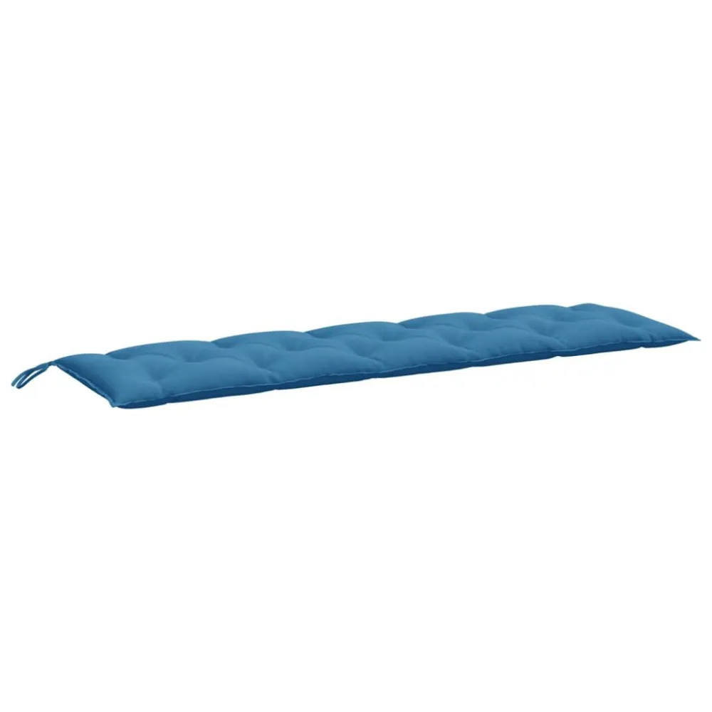 Cuscino Panca da Giardino Blu Mélange 180x50x7 cm Tessuto | Pieghevole e Leggera