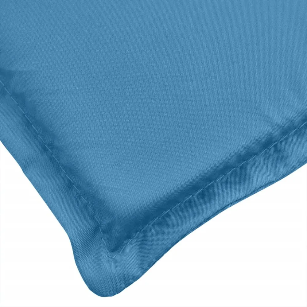 Cuscino Panca da Giardino Blu Mélange 180x50x7 cm Tessuto | Pieghevole e Leggera