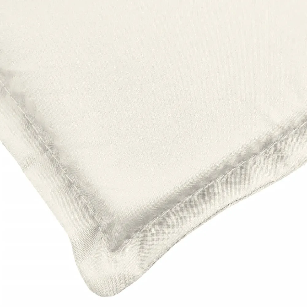 Cuscino Panca da Giardino Crema Mélange 180x50x7 cm Tessuto per Relax all'Aperto