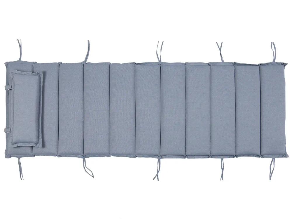 Cuscino per lettino da giardino BRESCIA blu 180 x 60 x 5 cm per Giardino e Spiaggia