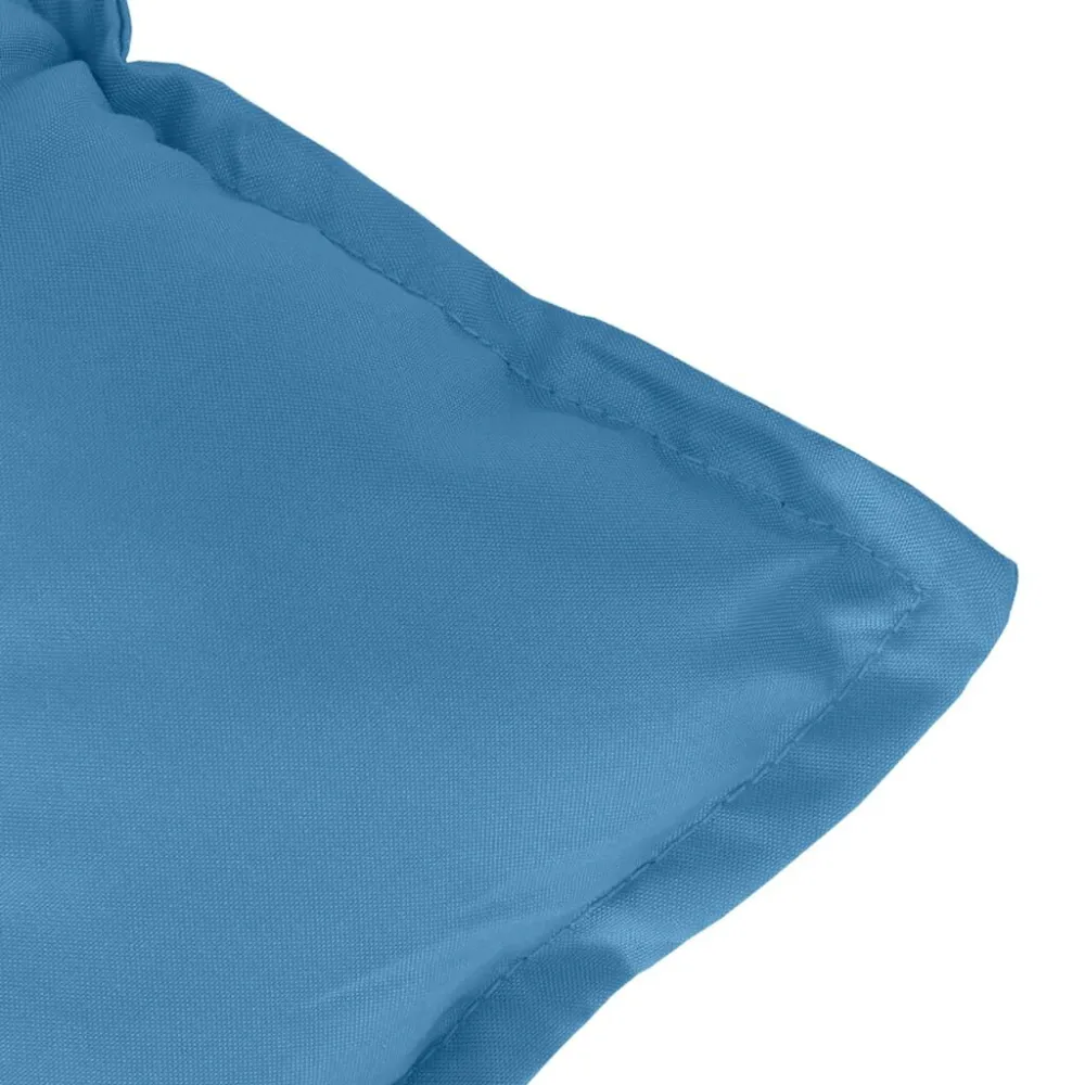 Cuscino per Panca da Giardino Blu Mélange 120x50x7cm Tessuto | Pieghevole e Leggera