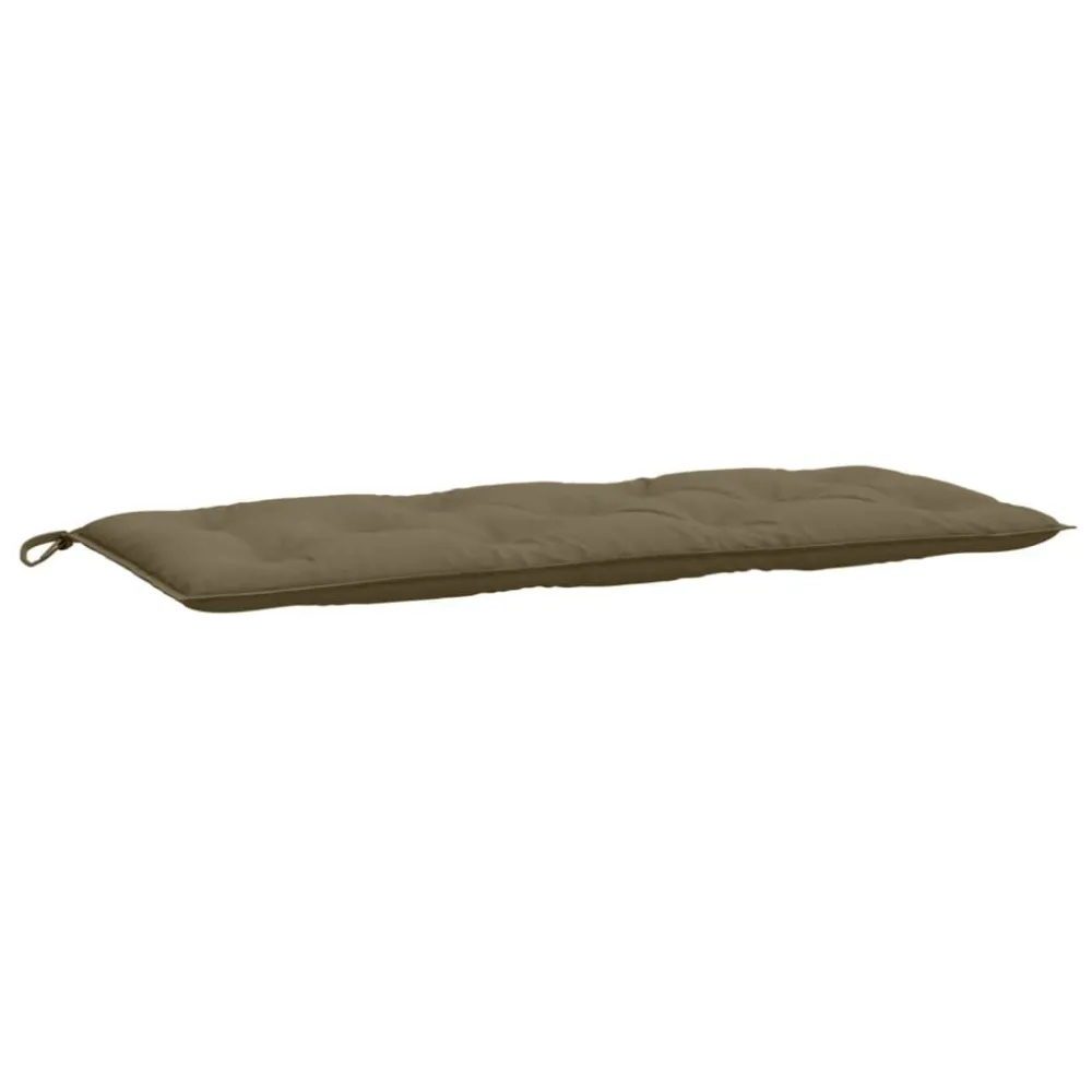 Cuscino per Panca da Giardino Tortora Mélange 120x50x7cm | Pieghevole e Leggera