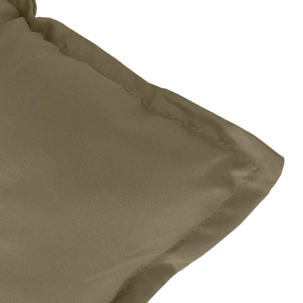 Cuscino per Panca da Giardino Tortora Mélange 120x50x7cm | Pieghevole e Leggera