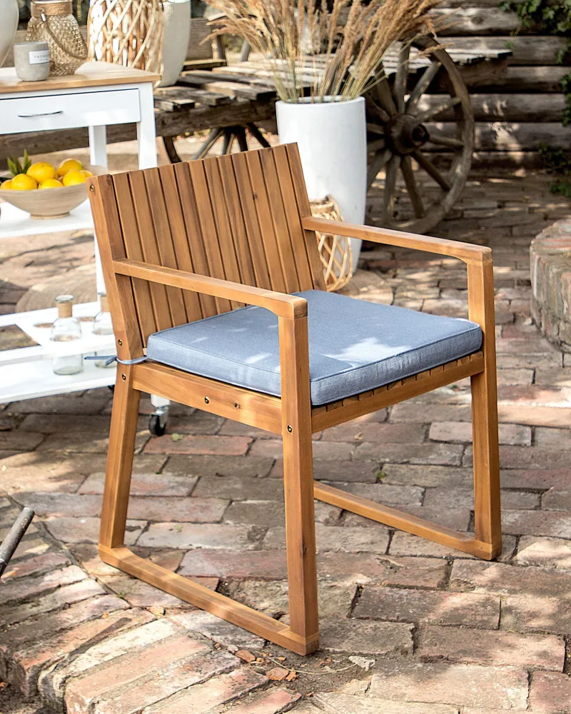 Design Esclusivo Garden Chair SASSARI Acacia Wood Blue