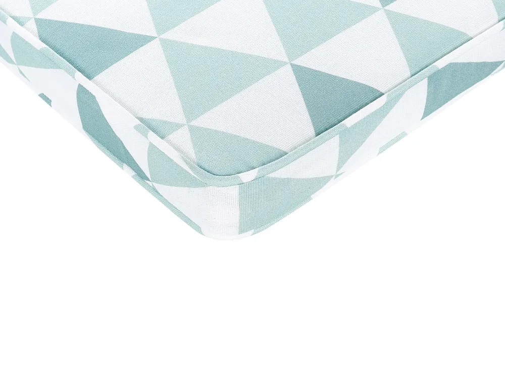 Design Esclusivo Set di 2 cuscini sedie da giardino azzurro e bianco 37 x 34 cm TERNI