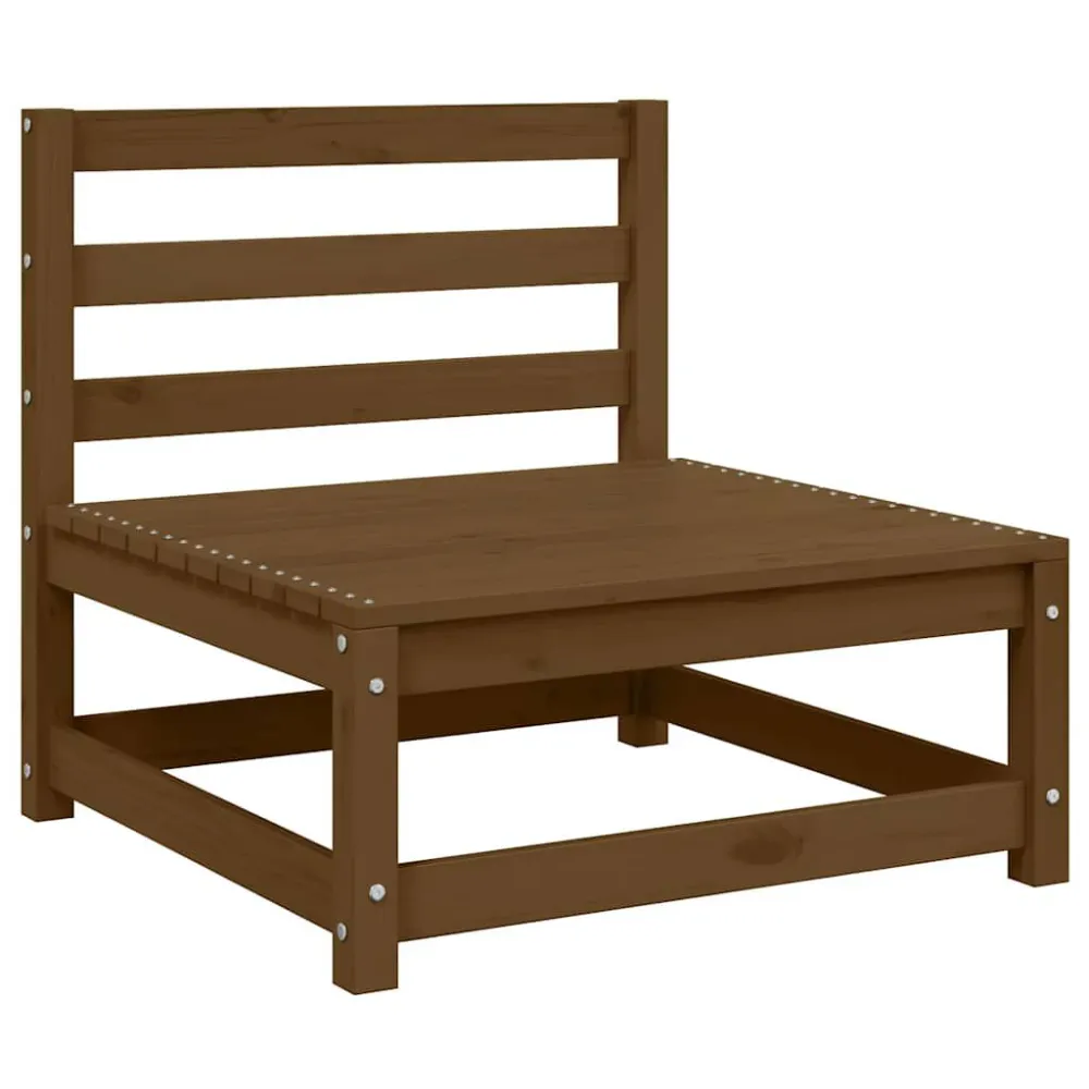Divani Centrali Giardino con Cuscini Crema 2 pz Pino Massello Materiale Alluminio Anodizzato