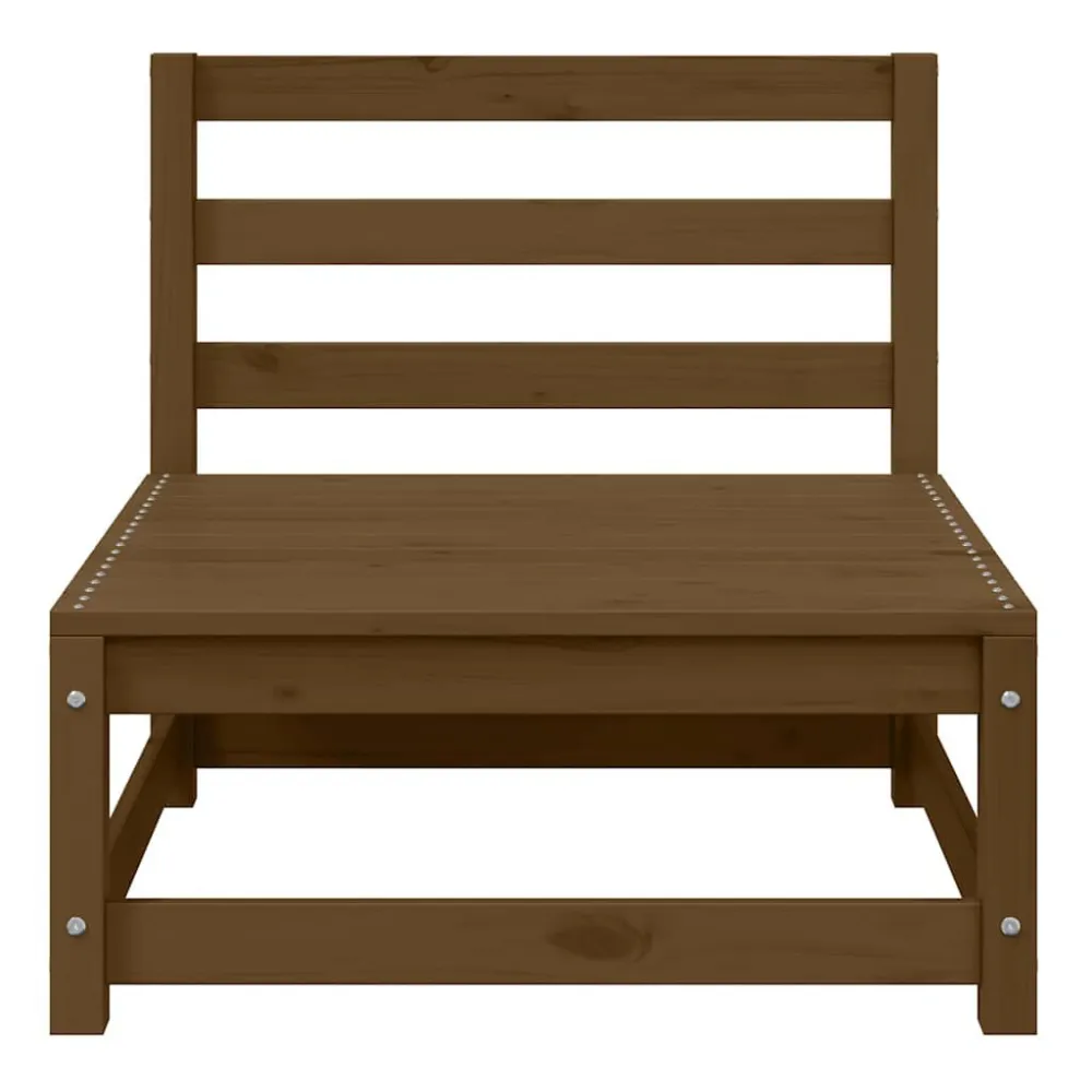Divani Centrali Giardino con Cuscini Crema 2 pz Pino Massello Materiale Alluminio Anodizzato