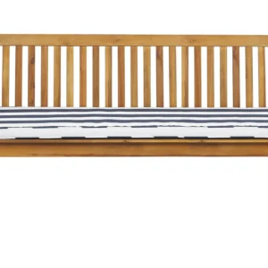 Garden Bench Cushion VIVARA Omologato Acacia Wood Navy Blue