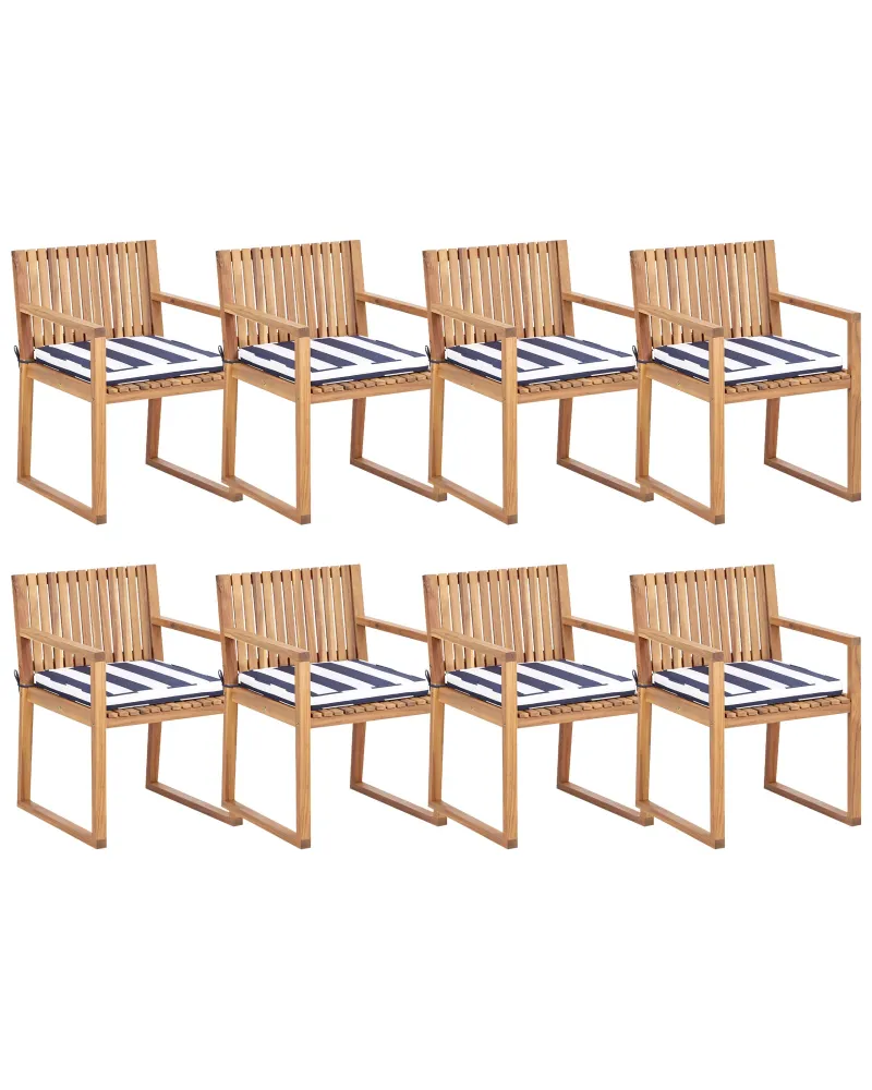 Garden Chair SASSARI II Navy Blue Easy Storage