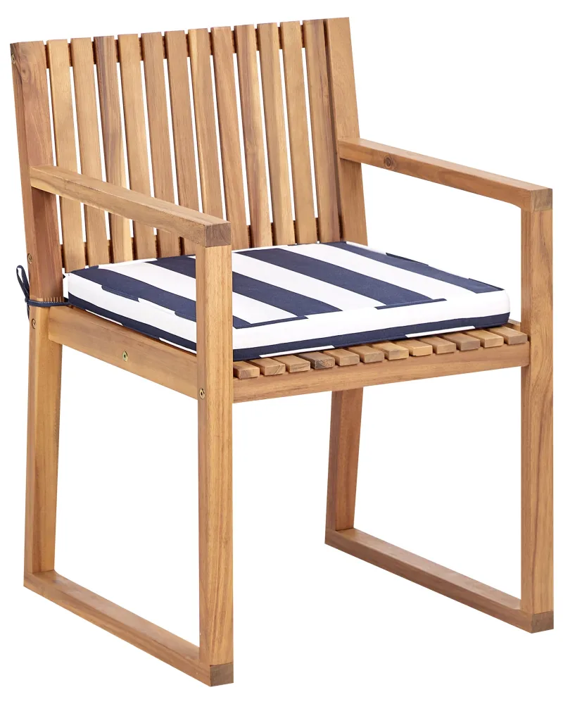 Garden Chair SASSARI II Navy Blue Easy Storage
