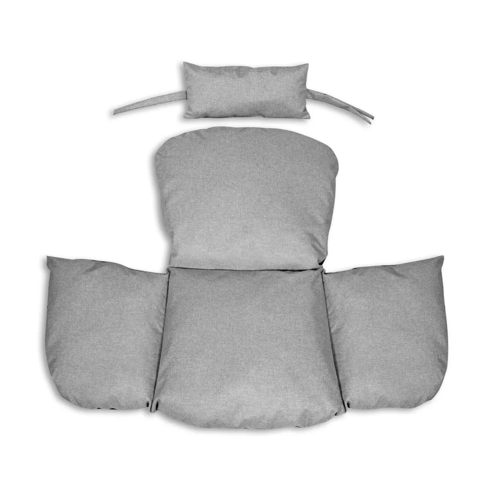 KingGarden Garden Cushion 112x113 cm Stork's Nest Hanging Chair tenuta stagna Dark Grey