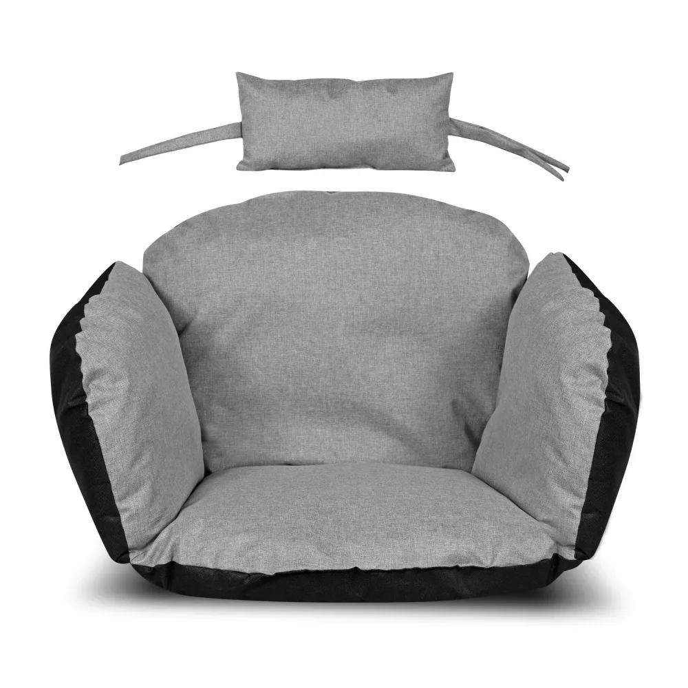 KingGarden Garden Cushion 112x113 cm Stork's Nest Hanging Chair tenuta d'acqua Dark Grey