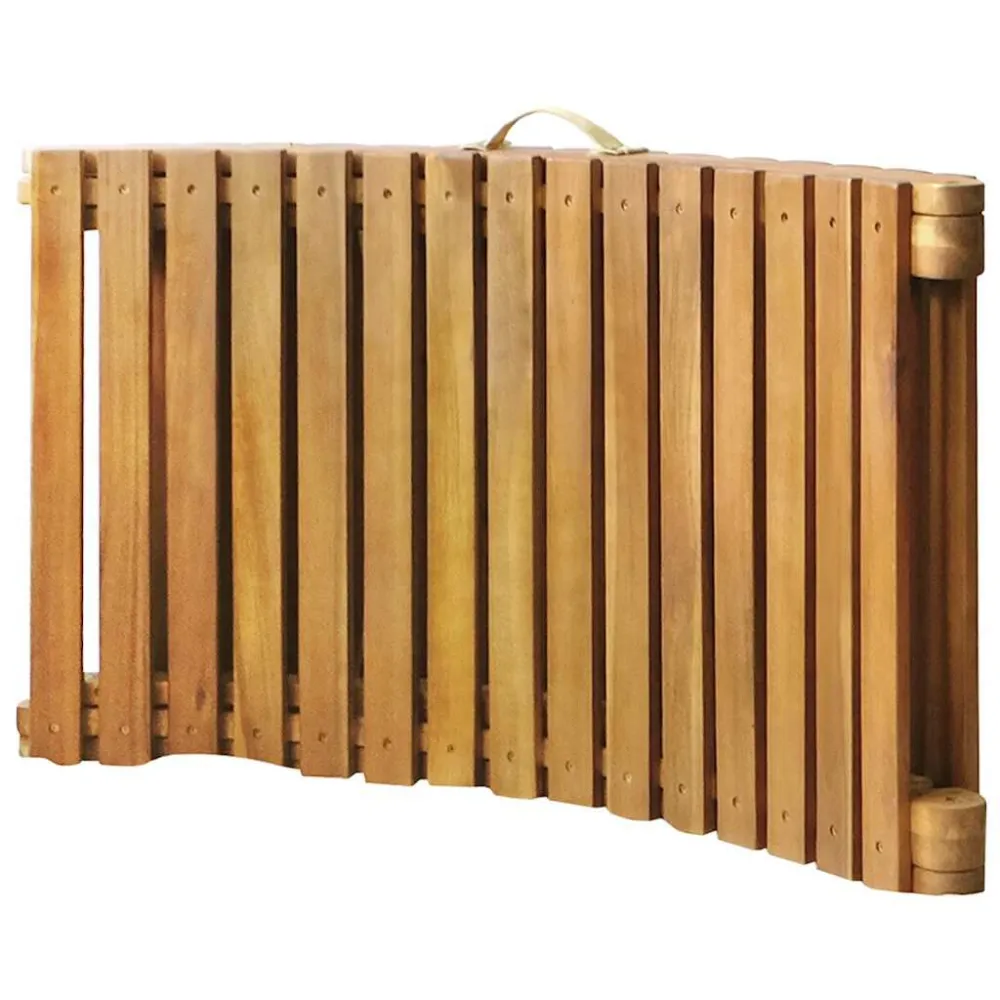 Lettini Prendisole 2 pz con Cuscini Legno Massello d'Acacia con Rivestimento Tessuto
