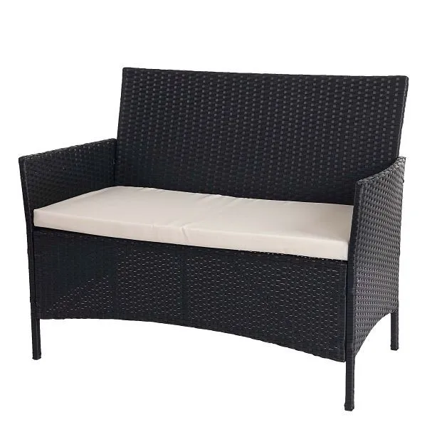 Mendler Halden panca antracite cuscino crema 52035 Easy Storage