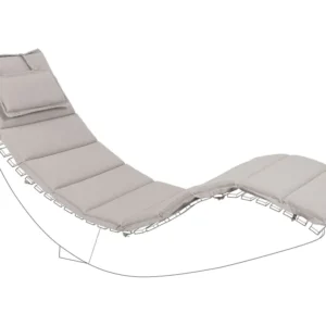 Panca Dondolo Cuscino per lettino da giardino tortora 180 x 60 x 5 cm BRESCIA