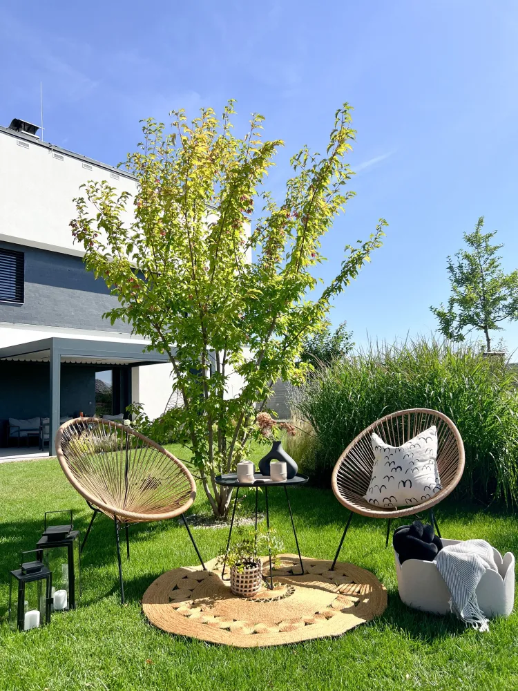 Panca Dondolo Set 2 Garden Chairs ACAPULCO II PE Rattan Integrale