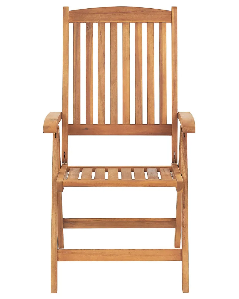 Panca Dondolo Set di 2 sedie da giardino con cuscini JAVA Legno d'acacia Grigio grafite
