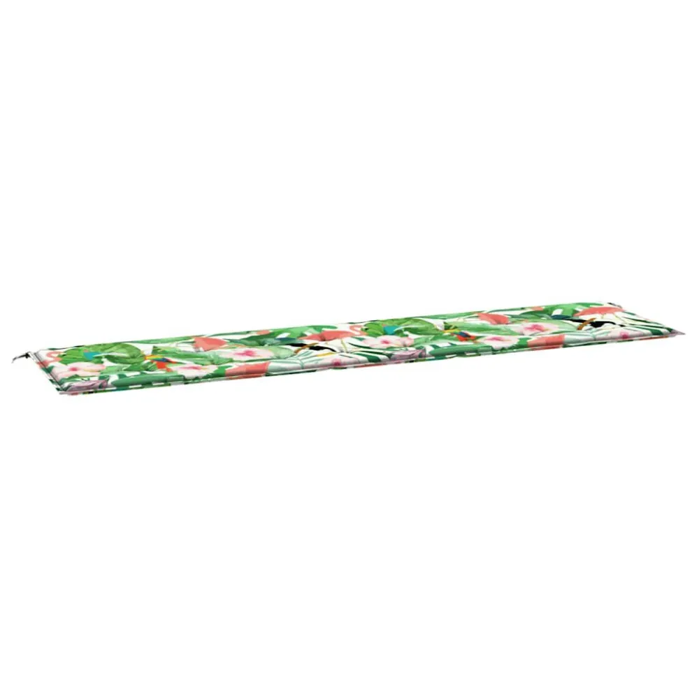 Poltrona Dondolo Cuscino per Panca da Giardino Multicolore 200x50x3cm Tessuto