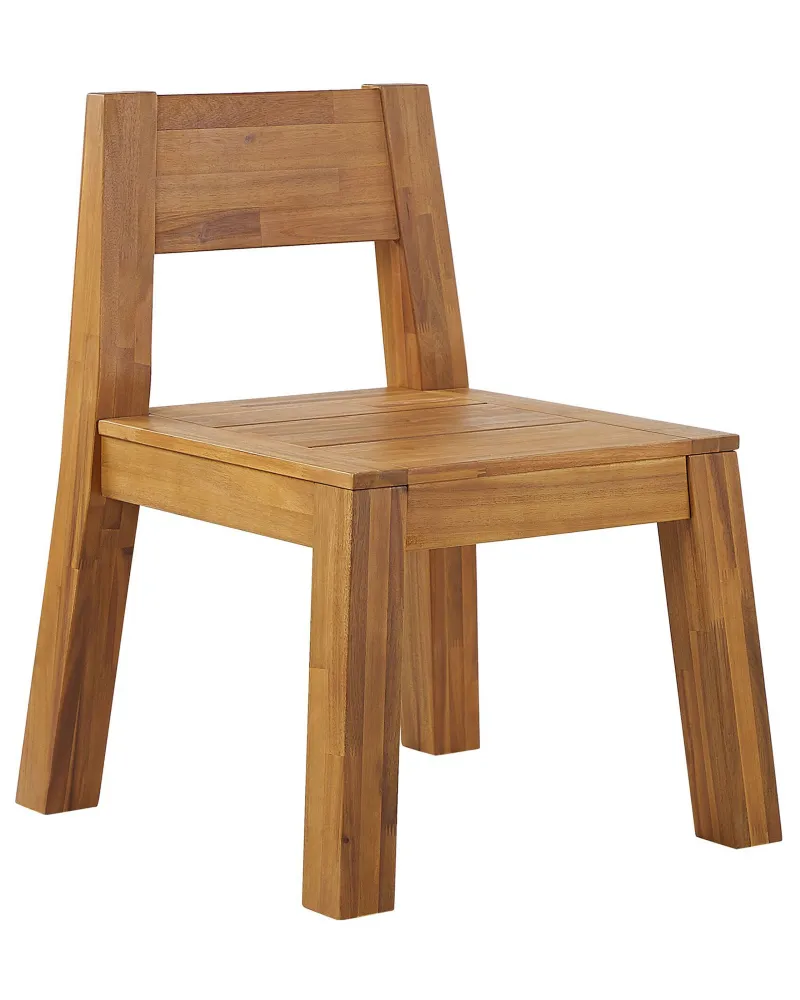 Poltrona Dondolo Garden Chair LIVORNO Acacia Wood Light Wood