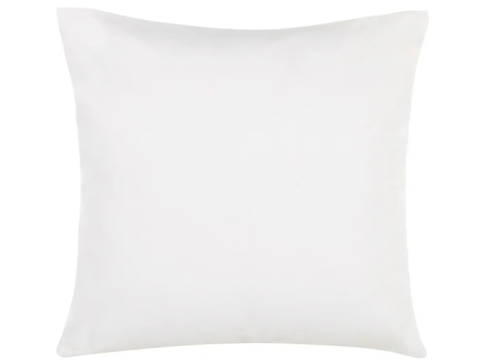 Poltrona Dondolo Set di 2 cuscini da esterno foglie blu ottanio e bianco 45 x 45 cm TREBBO