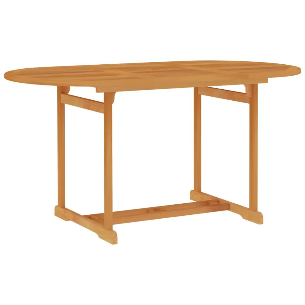 Poltrona Dondolo Set da Pranzo da Giardino 7 pz con Cuscini Grigi Legno di Teak