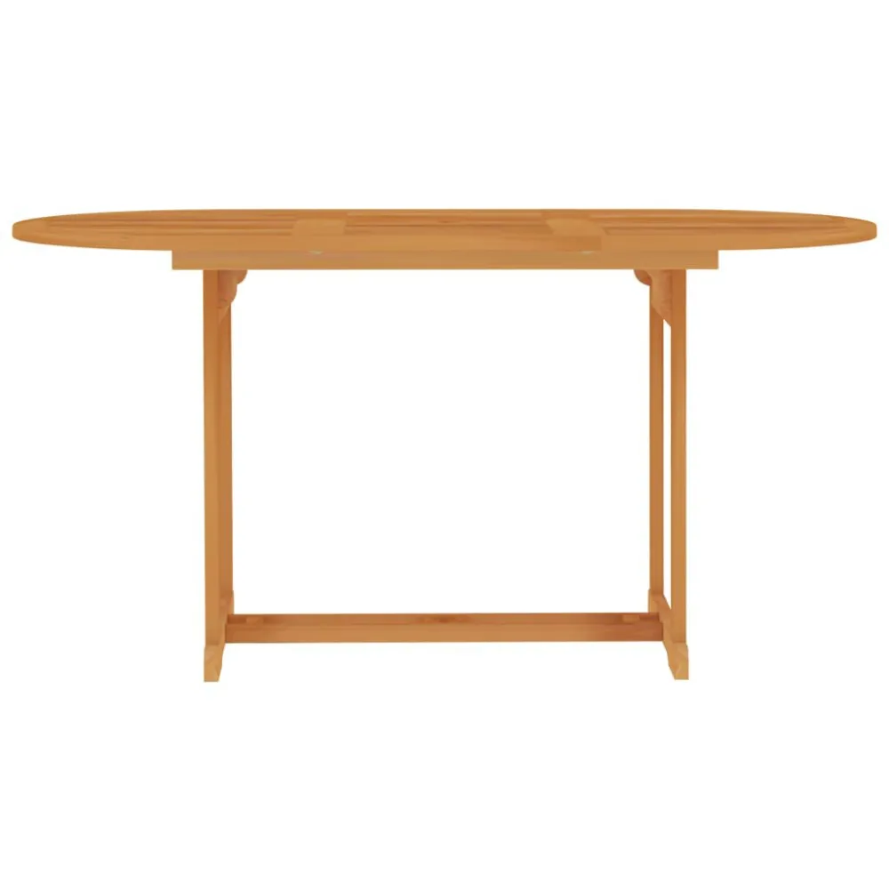 Poltrona Dondolo Set da Pranzo da Giardino 7 pz con Cuscini Grigi Legno di Teak
