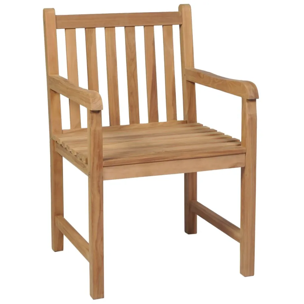 Poltrona Girevole Sedie da Giardino 4 pz con Cuscini Blu Reale Massello di Teak