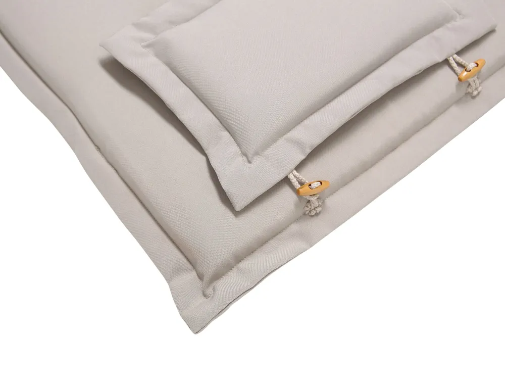 Poltrona Girevole Set 2 Outdoor Seat/Back Cushions Taupe MAUI