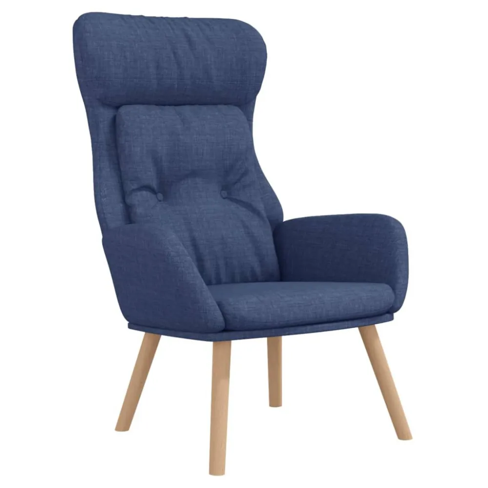 Poltrona Rilassante Blu Tessuto - Impermeabile e UV Resistente