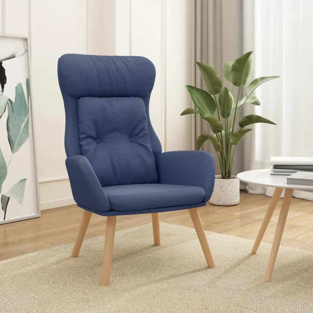 Poltrona Rilassante Blu Tessuto - Impermeabile e UV Resistente