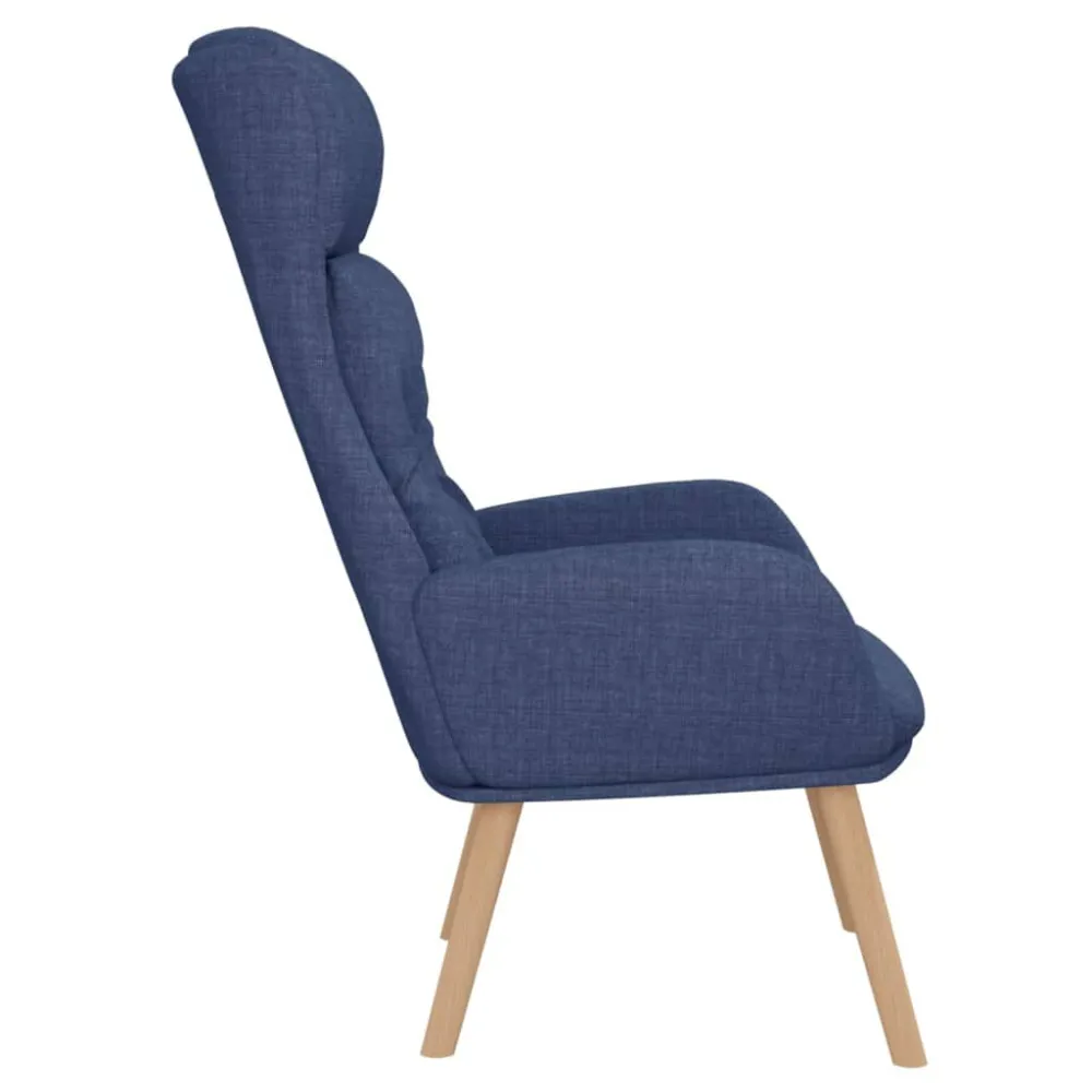 Poltrona Rilassante Blu Tessuto - Impermeabile e UV Resistente