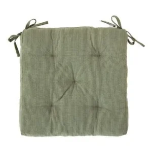 Premium Resina Sintetica Cuscino per sedia cotone verde e grigio Faza Madam Stoltz - 45cm