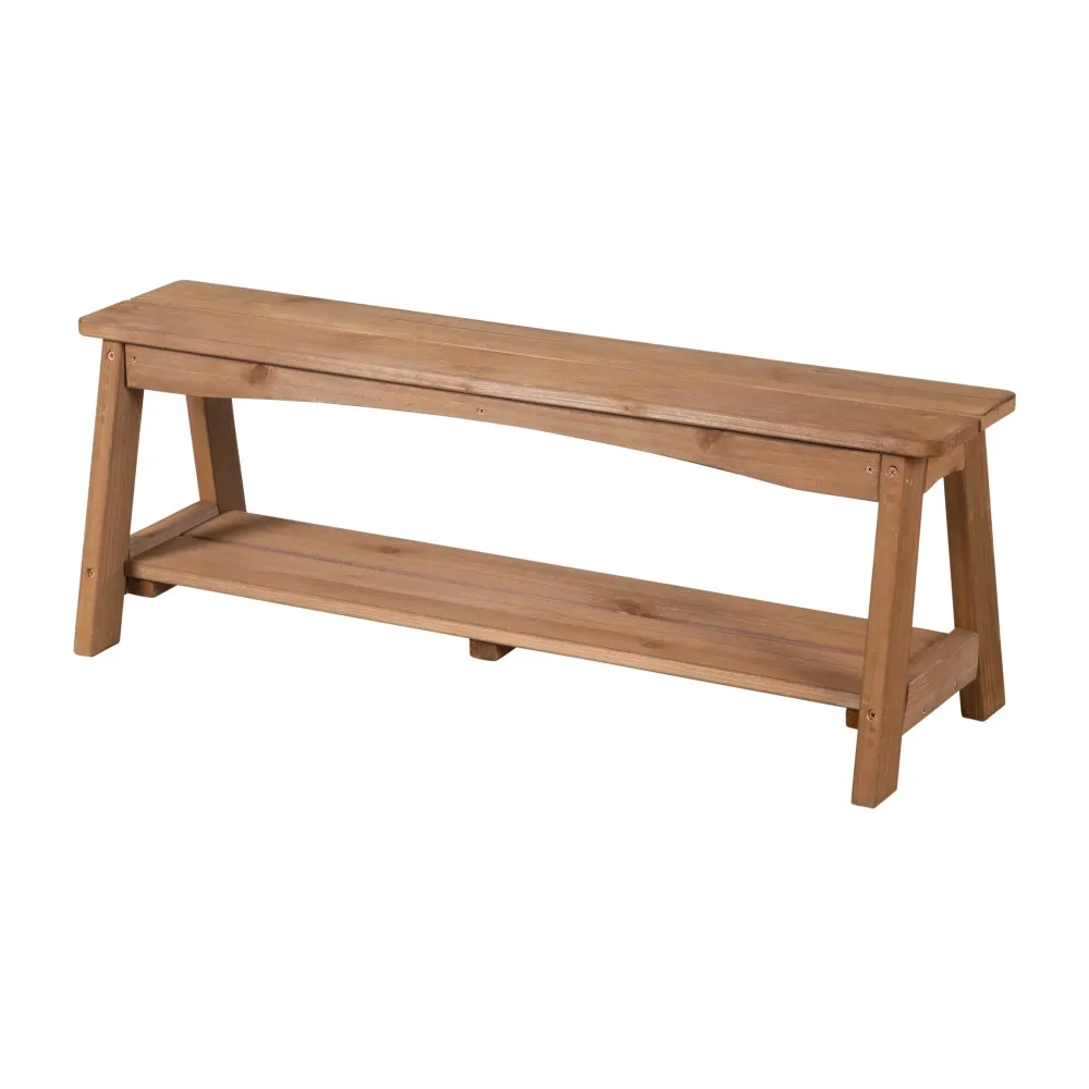 Premium Resina Sintetica Gruppo di sedute da esterno + 1 tavolo, 2 panche, ombrellone e cuscini 'Little Stars' - teak