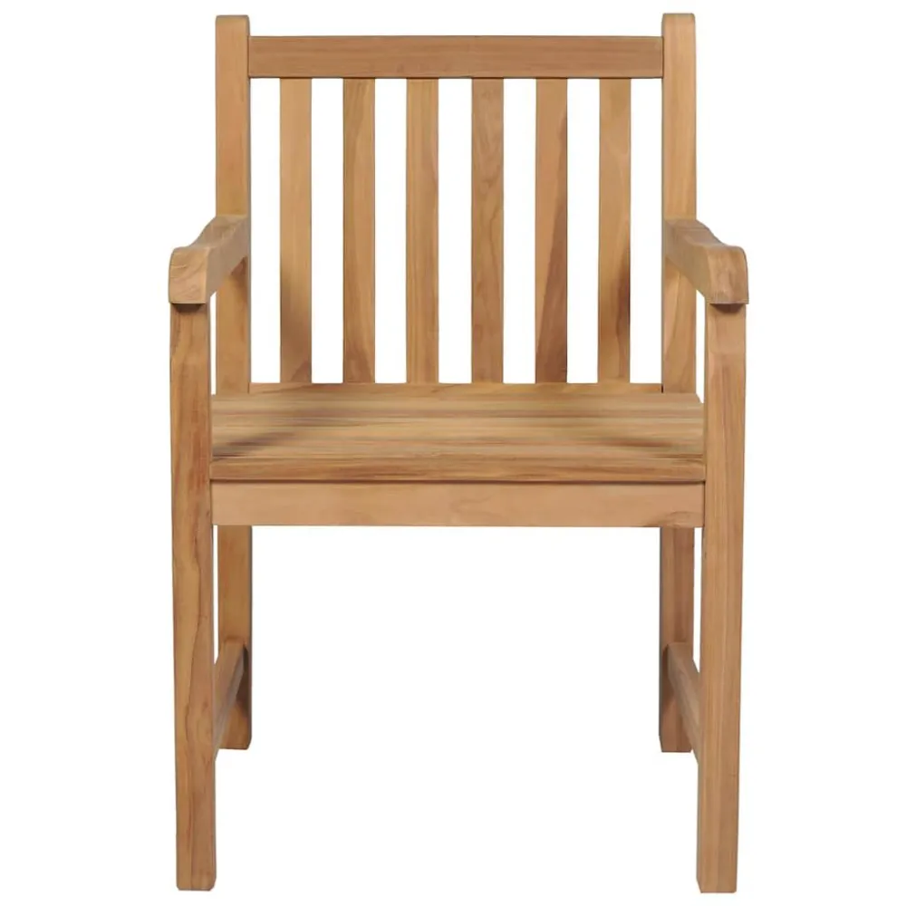 Premium Resina Sintetica Sedie da Giardino 2 pz con Cuscini Rossi Massello di Teak