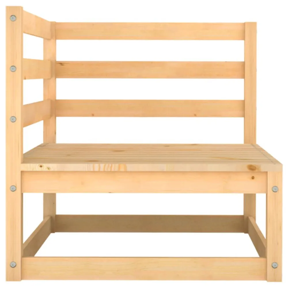 Premium Resina Sintetica Set Divani da Giardino 2 pz con Cuscini Legno Massello di Pino