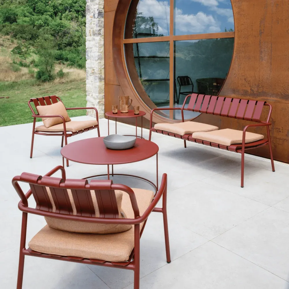 Sedia con Braccioli Cuscino sfoderabile per poltrona lounge e panchina "Verdea" tessuto impermeabile cm 50x63 6h