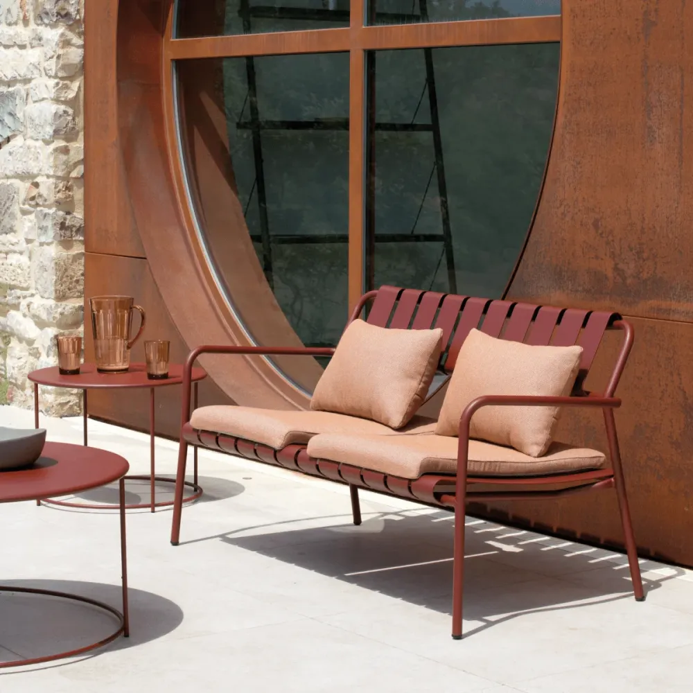 Sedia con Braccioli Cuscino sfoderabile per poltrona lounge e panchina "Verdea" tessuto impermeabile cm 50x63 6h