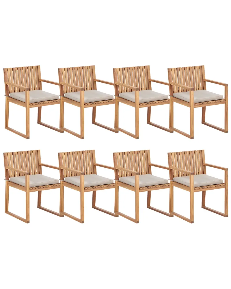 Sedia con Braccioli Garden Chair SASSARI II Taupe