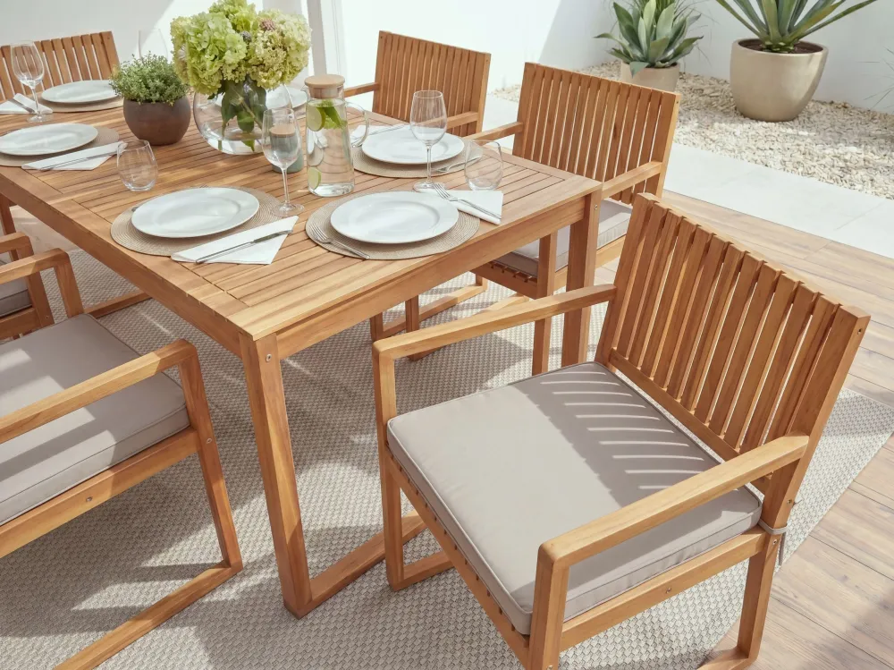 Sedia con Braccioli Garden Chair SASSARI II Taupe
