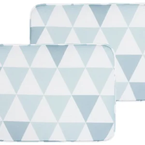 Sedia con Braccioli Set di 2 cuscini con Triangoli Blu e Bianchi per la sedia da giardino FIJI